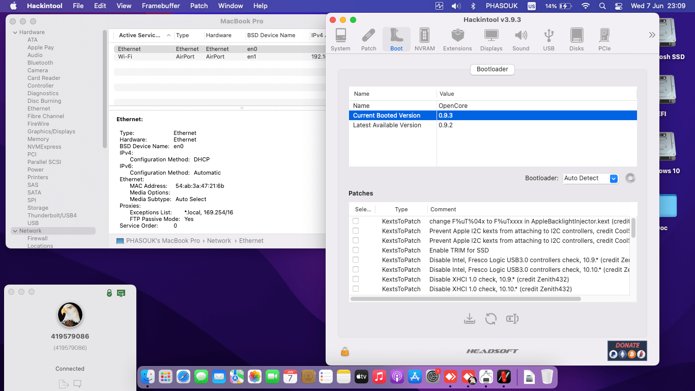 Acer Aspire V3 575G 53D1 [SkyLake   Intel HD 520 + I2C]   OpenCore 1